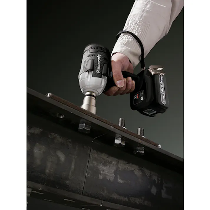 【CAINZ-DASH】パナソニックエレクトリックワークス社 デュアル 充電インパクトレンチ 18V5.0Ahセット 黒 EZ75A8LJ2G-B【別送品】