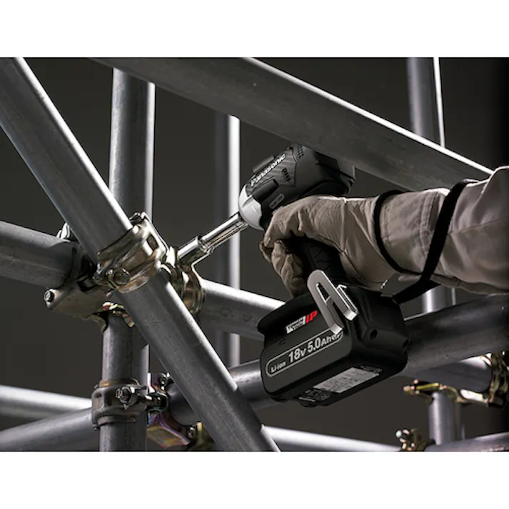 【CAINZ-DASH】パナソニックエレクトリックワークス社 デュアル 充電インパクトレンチ 18V5.0Ahセット 黒 EZ75A8LJ2G-B【別送品】