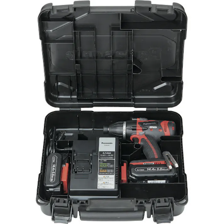 【CAINZ-DASH】パナソニックエレクトリックワークス社 デュアル マルチインパクトドライバー 14.4V5.0Ahセット品 赤 EZ75A9LJ2F-R【別送品】