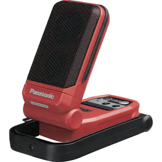 【CAINZ-DASH】パナソニックエレクトリックワークス社 工事用 充電ワイヤレススピーカー USB端子付き 赤 EZ37C5-R【別送品】