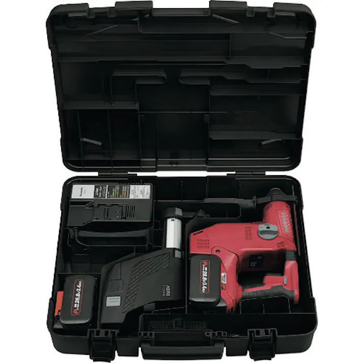 【CAINZ-DASH】パナソニックエレクトリックワークス社 28.8V 充電ハンマードリル 集塵ありセット 赤 EZ7881PC2V-R【別送品】