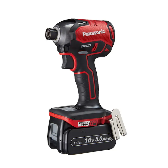 パナソニック 充電インパクトドライバー 18V 5.1Ah EZ76A1LJ2G-R 電池パック2個付
