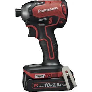 【CAINZ-DASH】パナソニックエレクトリックワークス社 デュアル インパクトドライバー 18V 3.0Ahセット 赤 EZ76A1PN2G-R【別送品】