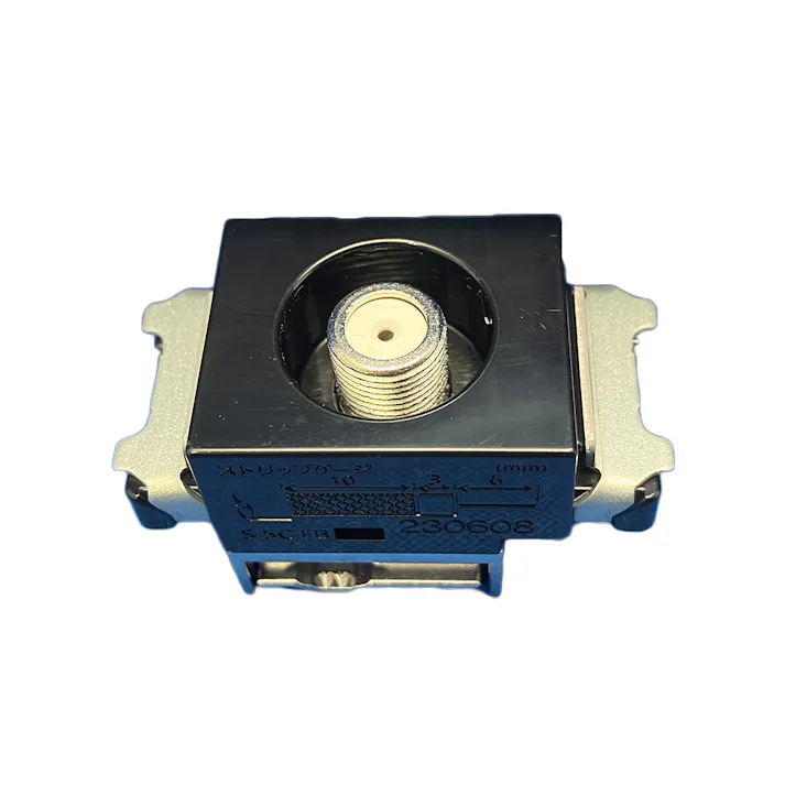 パナソニック SO-STYLE 埋込ホーム用高シールドテレビターミナル ブラック WCS3013B