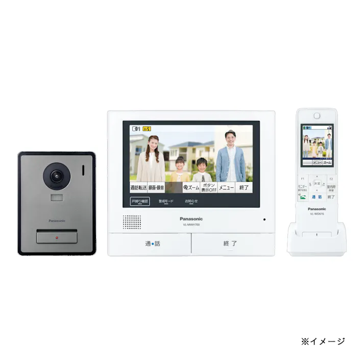 パナソニック ワイヤレスモニター付テレビドアホン 3-7タイプ 電源コード式 VL-SWZ700KF