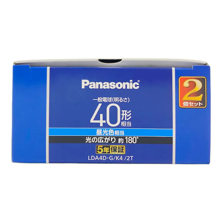 パルック LED電球 広配光 昼光色相当 40形 2個セット LDA4DGK42T