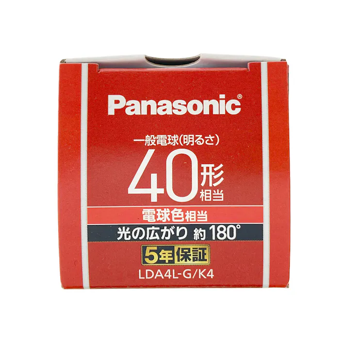 パルック LED電球 広配光 電球色相当 40形 LDA4LGK4