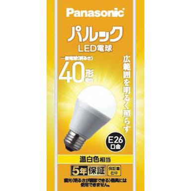 パナソニック パルック LED電球 広配光 温白色相当 40形 LDA4WWGK4