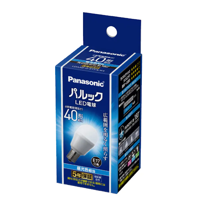 パルック LED電球 昼光色相当 40形 LDA4DGE17SK4