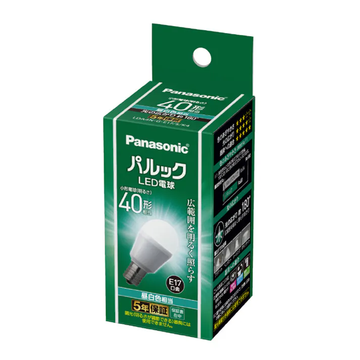 パルック LED電球 昼白色相当 40形 LDA4NGE17SK4