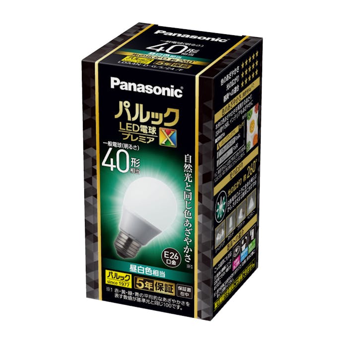 パナソニック パルック LED電球 プレミアX 4.4W(昼白色相当)40形 LDA4NDGSZ4F