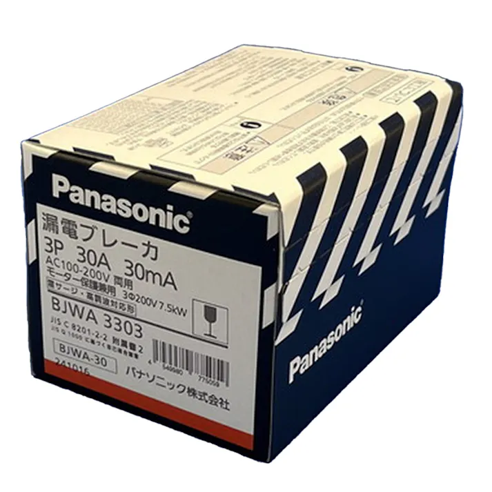 パナソニック 漏電ブレーカー 3P30A BJWA3303