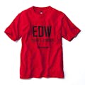 EDW プリントTシャツ レッド M(販売終了)