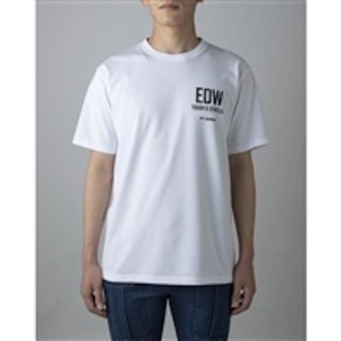 EDW 吸汗速乾綿Tシャツ ホワイト L(販売終了)