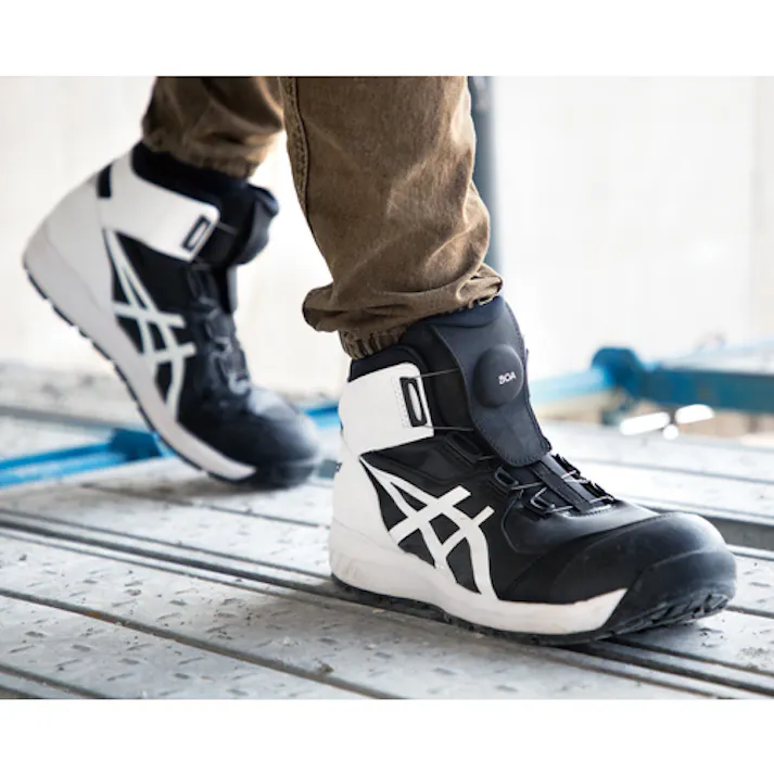 【CAINZ-DASH】アシックスジャパン ウィンジョブCP304 BOA ブラック×ホワイト 24.5cm 1271A030.001-24.5【別送品】