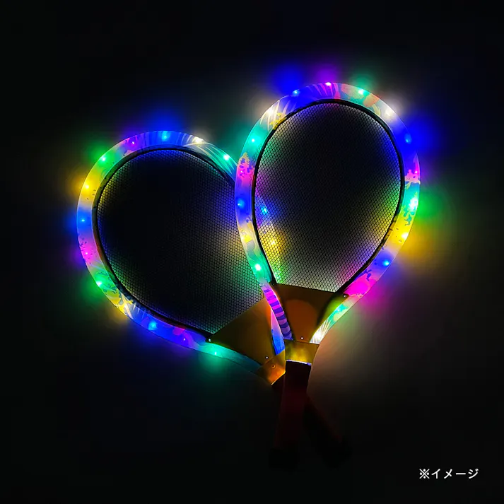 光るバドミントン マルチカラー