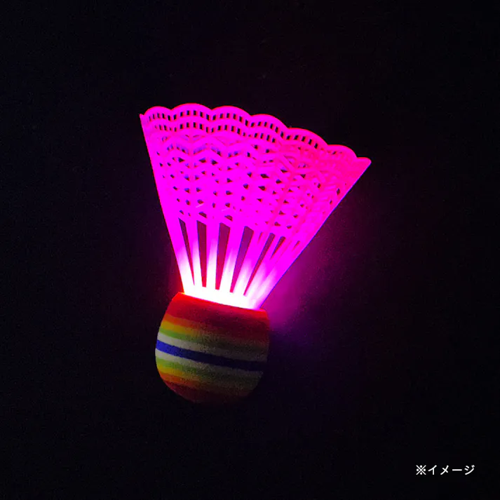 光るバドミントン マルチカラー