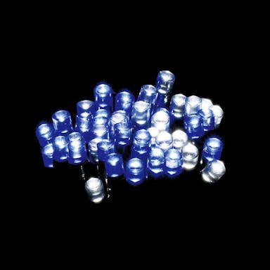 ソーラー＆電池式ライト 30球 ホワイト/ブルー(販売終了)