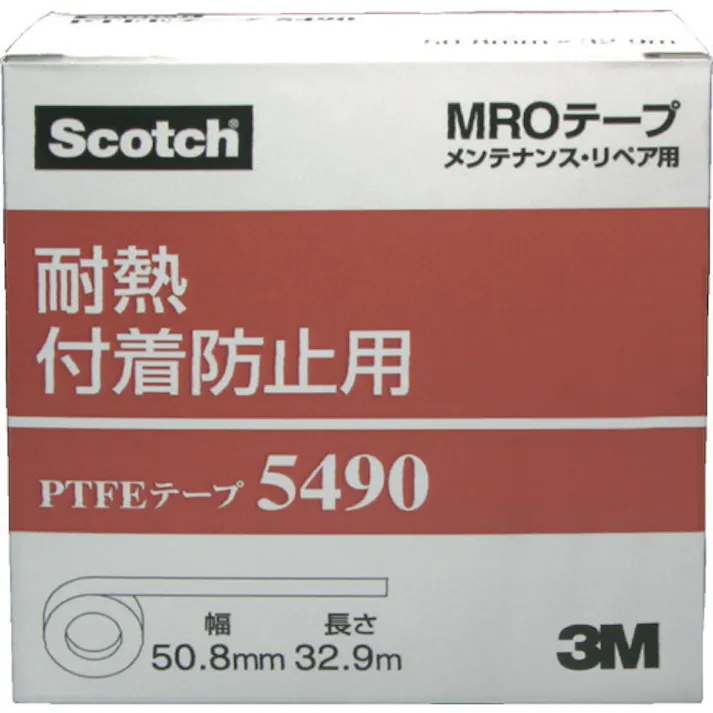 【CAINZ-DASH】スリーエム ジャパンテープ・接着剤製品事業部 PTFEテープ(耐熱付着防止用) 5490 304mmX32.9m 5490 304X32【別送品】