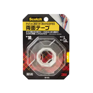 スコッチ かんたんに固定できてあとからはがせる両面テープ HD-GEL
