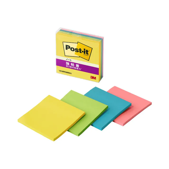 3M ポスト・イット 強粘着ノート マルチカラー8 645SS-MC-8
