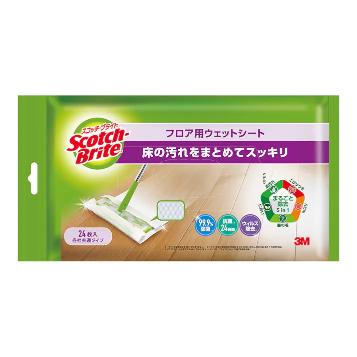 スコッチ・ブライトフロア用ウェットシート
