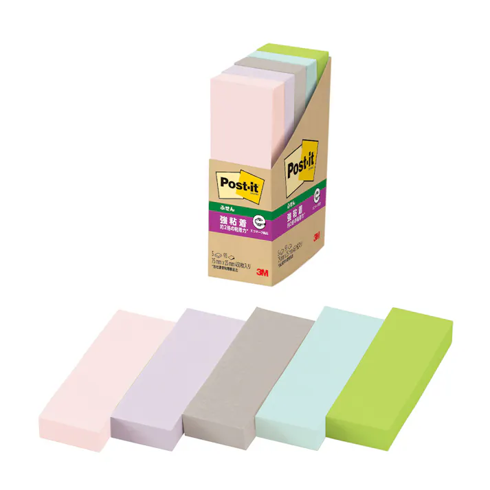 3M ポスト・イット 強粘着ふせん 再生紙 500-5SSAP2