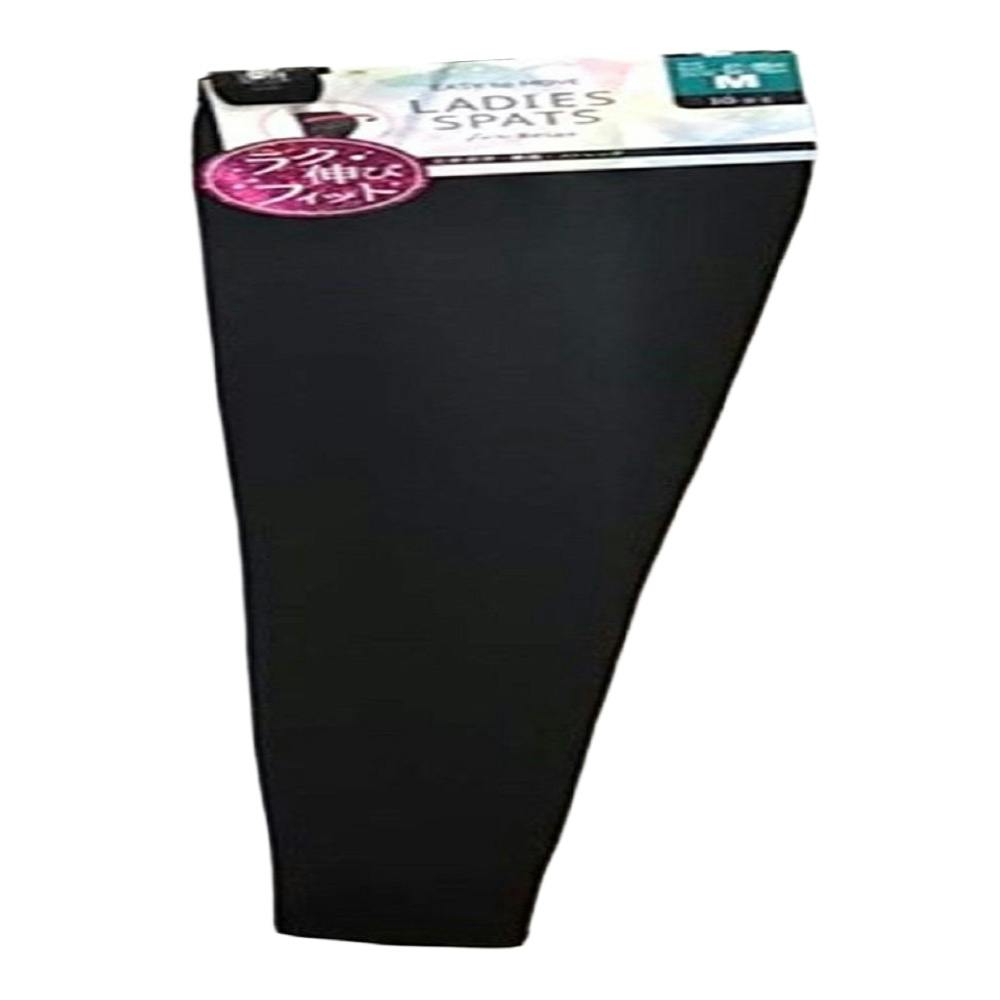 婦人 綿混レギンス 10分丈 クロ LL