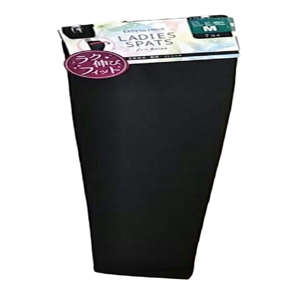 婦人 綿混レギンス 7分丈 クロ L