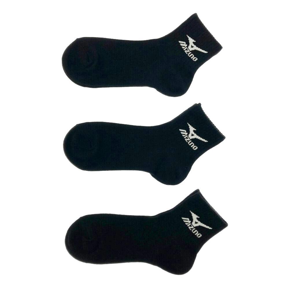 紳士靴下 ミズノ 黒 12丈 3足組 丈夫 24-26cm | 作業着・作業服