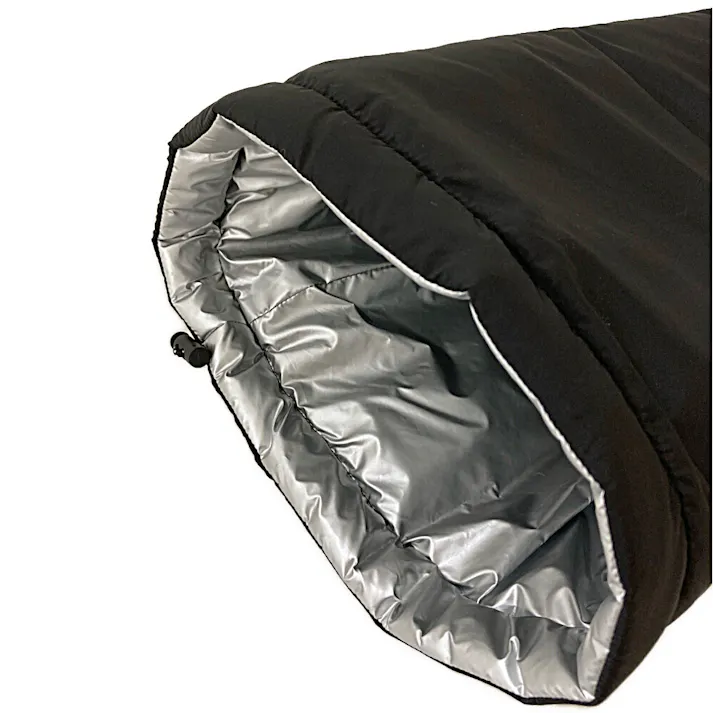 ミズノ テーパーロング レッグウォーマー クロ 67cm丈 太もも周囲46-58cm