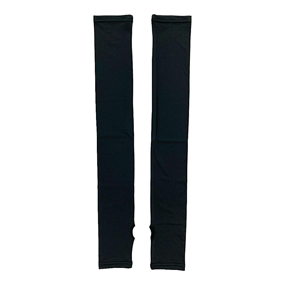 婦人PC親指無ロング アームカバー 吸水速乾 クロ フリーサイズ