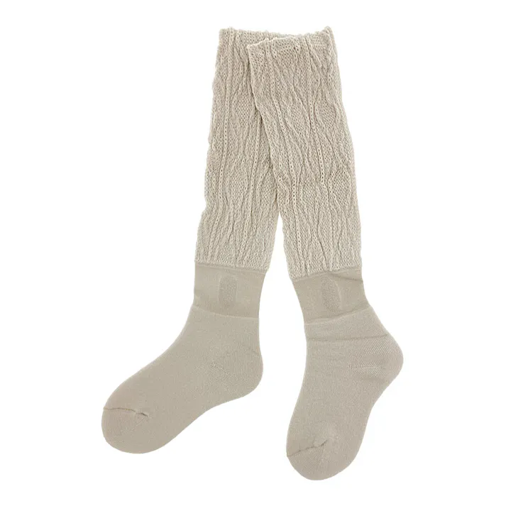 婦人サプリ まるでこたつソックス ケーブル フェザーベージュ 23cm-25cm