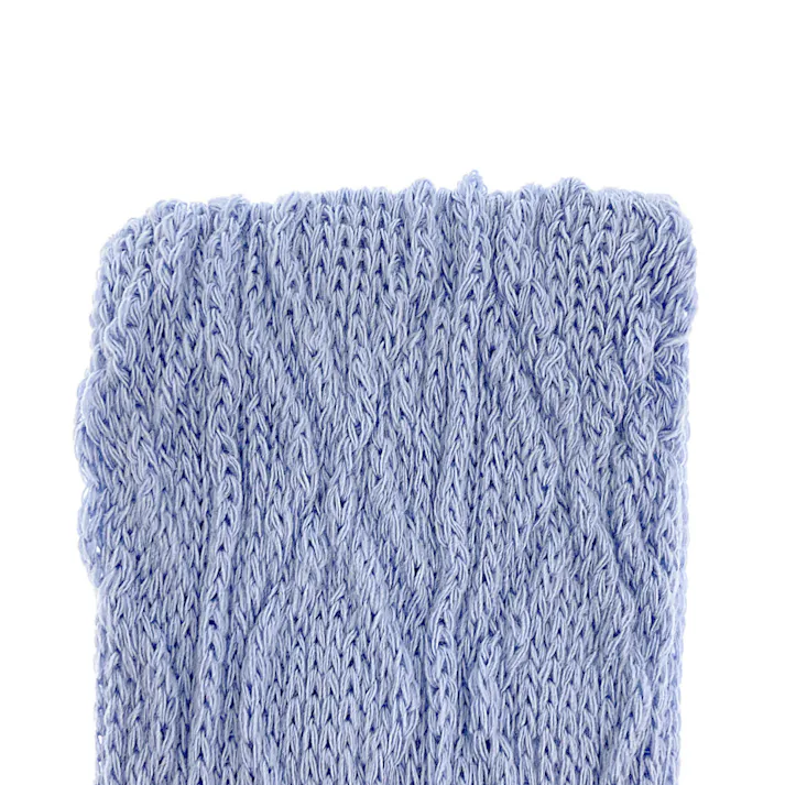 婦人サプリ まるでこたつソックス ケーブル ヴィオラブルー 23cm-25cm