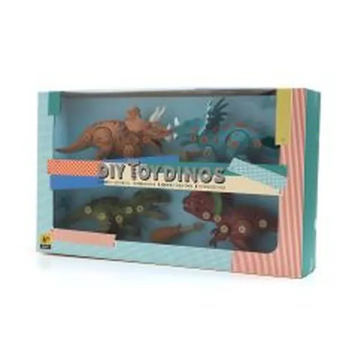 F.O.インターナショナル 組み立ておもちゃ DIY TOY DINOS 4点セット