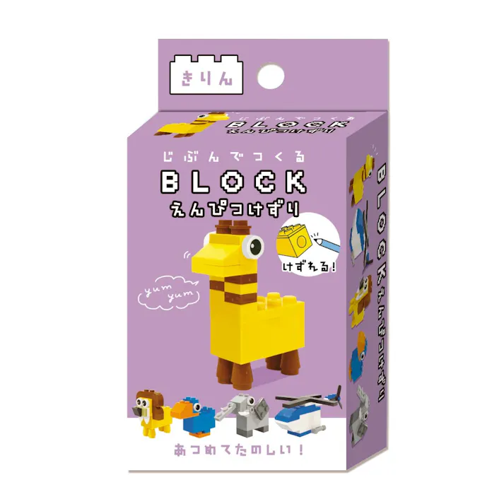 クーリア ブロック鉛筆削り きりん