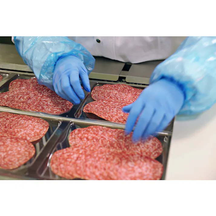 【CAINZ-DASH】トラスコ中山 使い捨てニトリル極薄手袋 粉無M ブルー (100枚入) TGL-726NM-A【別送品】