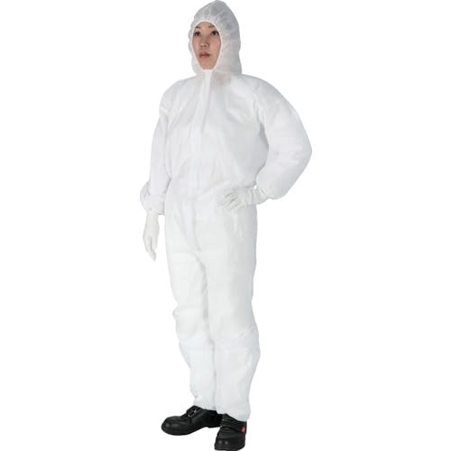 トラスコ中山 不織布使い捨て保護服(1層・目付60gタイプ) XLサイズ TSB-60-XL 使い捨て保護服 トラスコ中山 不織布使い捨て保護服(1層・目付60gタイプ) XLサイズ TSB-60-XL 使い捨て保護服