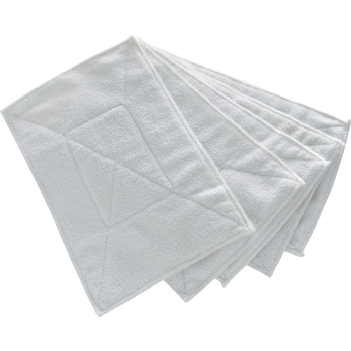 【CAINZ-DASH】トラスコ中山 マイクロファイバーカラー雑巾（５枚入）　白 MFCT5P-W【別送品】