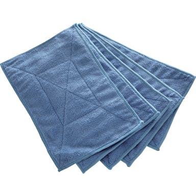 【CAINZ-DASH】トラスコ中山 マイクロファイバーカラー雑巾（５枚入）　青 MFCT5P-B【別送品】