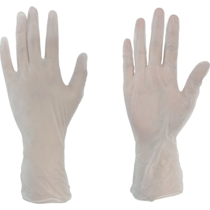 【CAINZ-DASH】トラスコ中山 使い捨てビニール手袋（プラスチック手袋）　粉付Ｓ　クリア　（１００枚入） PVCP-1008S【別送品】