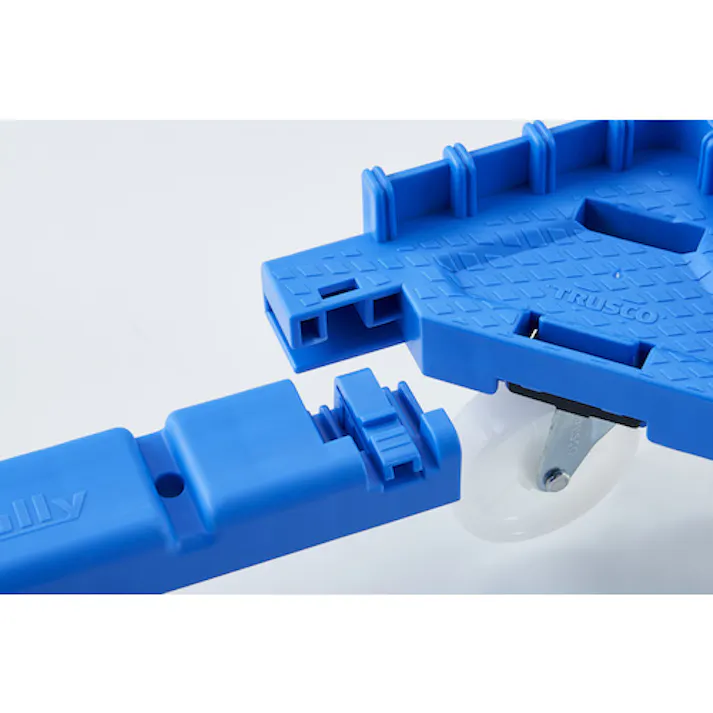 【CAINZ-DASH】トラスコ中山 OCドーリー 75Lオリコン用 ナイロン車輪 6輪自在ストッパー付 ブルー OCD-75ANS-B【別送品】