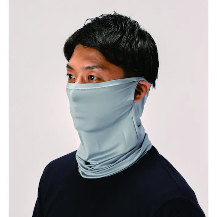 【CAINZ-DASH】トラスコ中山 UVカット フェイスカバー グレー FACV【別送品】