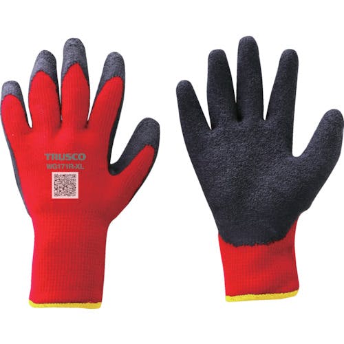 トラスコ中山 防寒天然ゴム手袋 裏起毛タイプ レッド XLサイズ WG171R-XL 防寒手袋 トラスコ中山 防寒天然ゴム手袋 裏起毛タイプ レッド XLサイズ WG171R-XL 防寒手袋