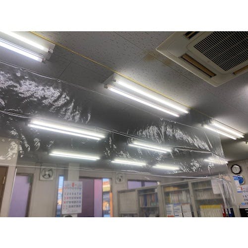 CAINZ-DASH】トラスコ中山 テープ付き透明シート 1200mmX10M