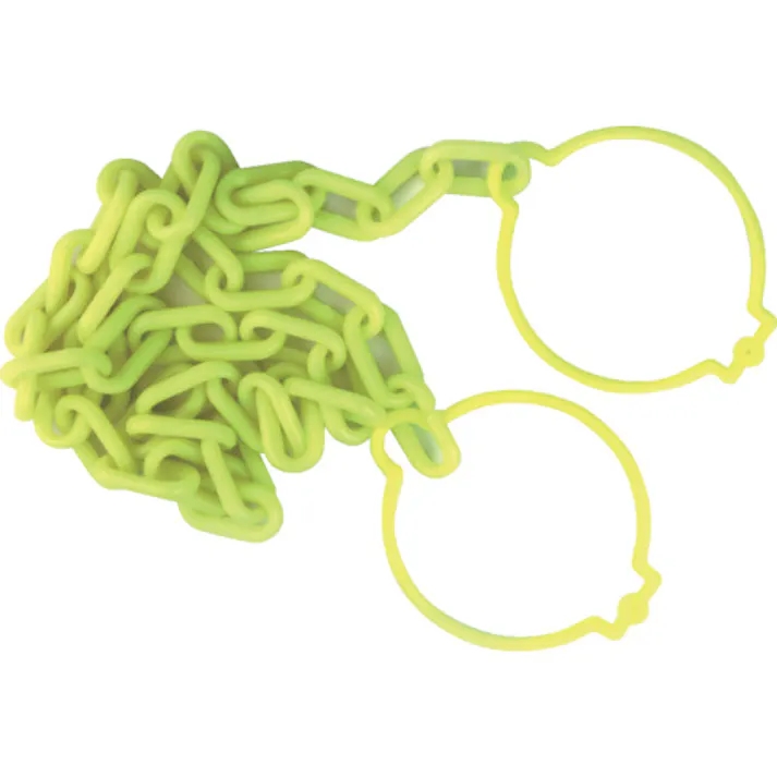 【CAINZ-DASH】トラスコ中山 プラチェーン(コーンリング付) 蛍光イエロー 6MMX2M TPCC6-2LY【別送品】