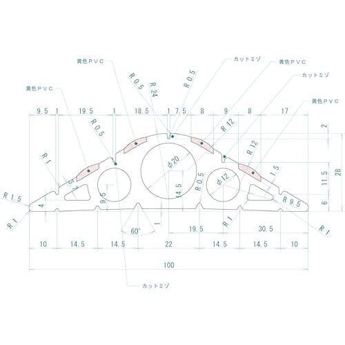 CAINZ-DASH】トラスコ中山 コードプロテクター（ケーブルプロテクター