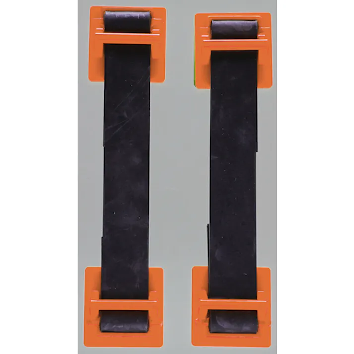 【CAINZ-DASH】トラスコ中山 地震対策 転倒防止ゴムベルト(2本入)オレンジ FPRB-OR【別送品】