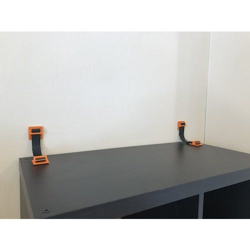 地震対策！バイク用くさび式転倒防止器具！