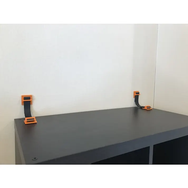 【CAINZ-DASH】トラスコ中山 地震対策 転倒防止ゴムベルト(2本入)オレンジ FPRB-OR【別送品】